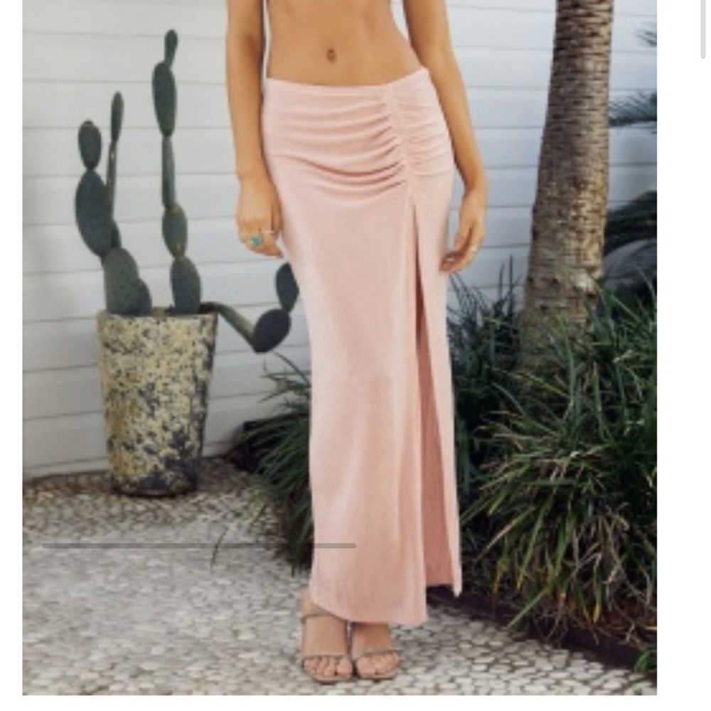 Delecia slinky maxi skirt